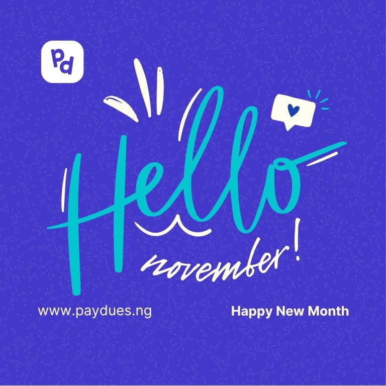PayDues - Happy New Month November